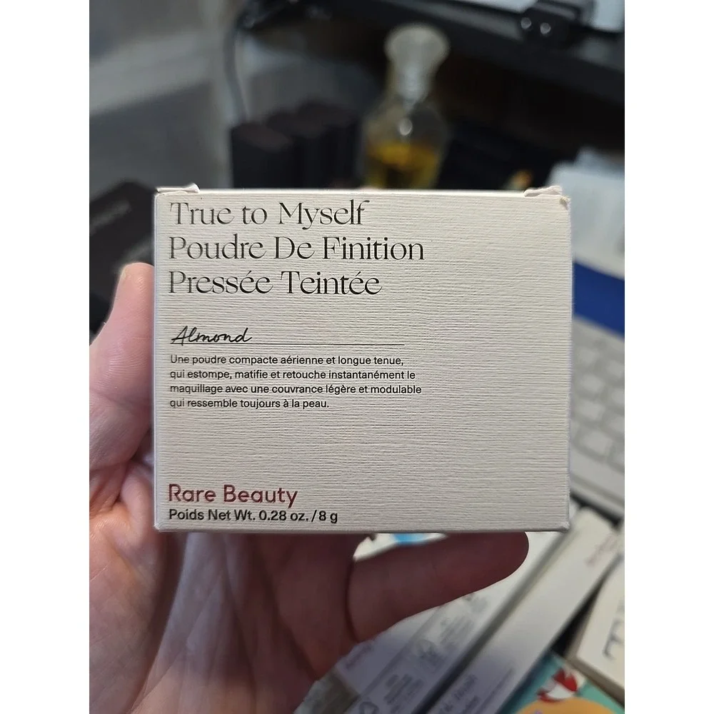 Rare Beauty True To Myself Tinted Pressed Finishing Powder Almond 0.28oz NIB